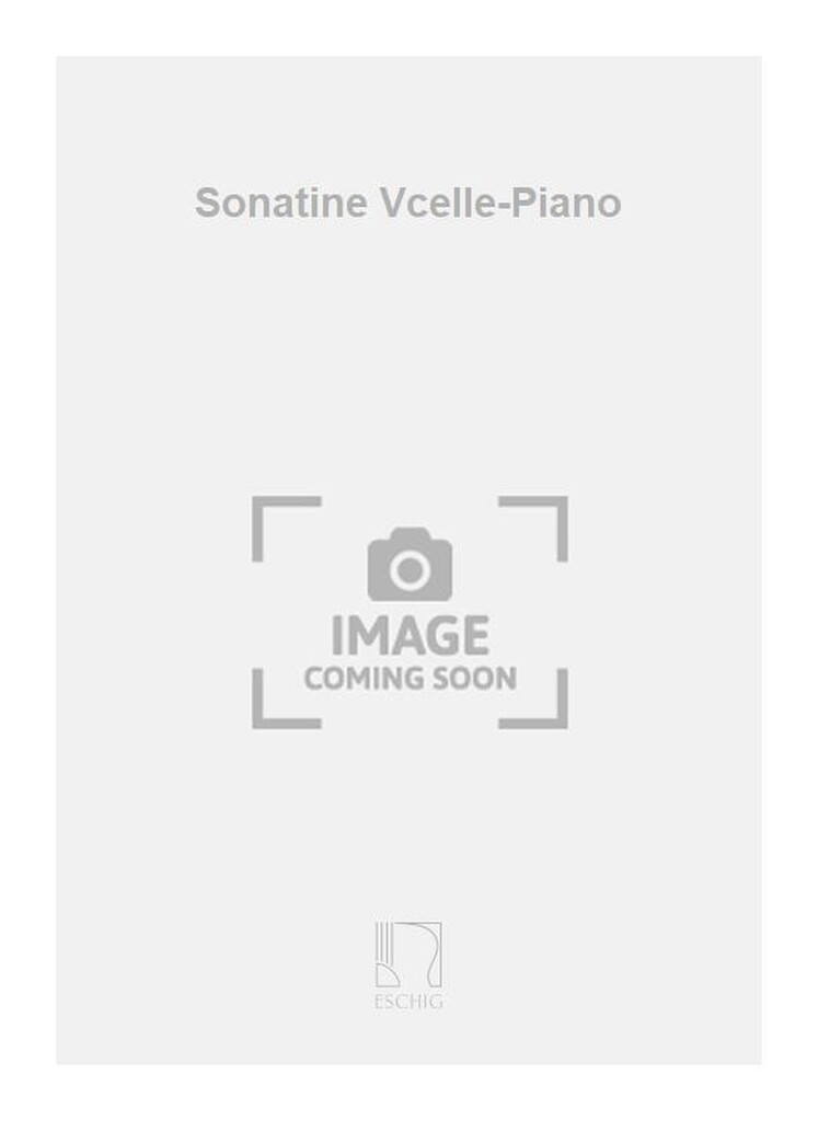 Sonatine Vcelle-Piano